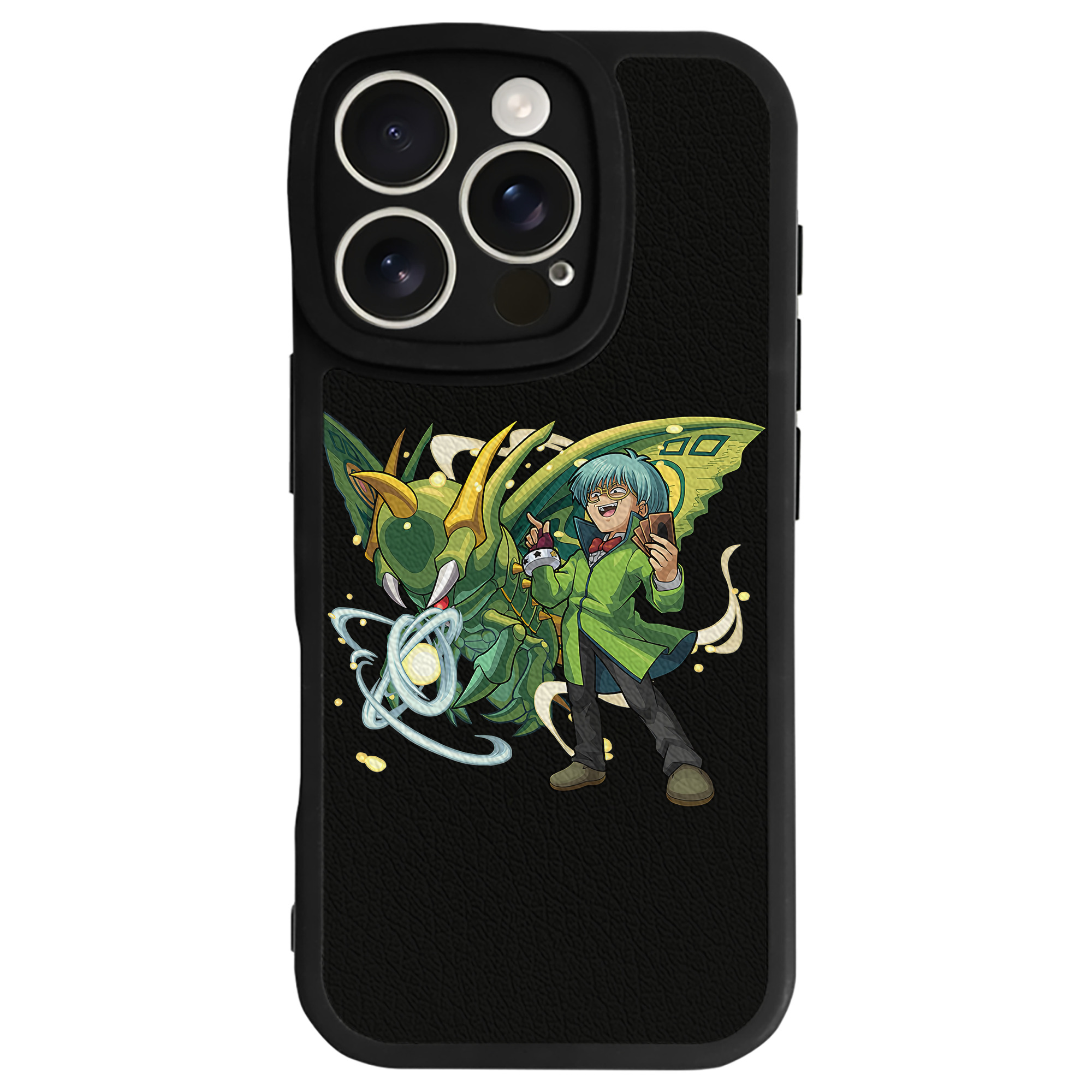 （画像用） 遊☆戯☆王 Yu-Gi-Oh! 【iPhone 16シリーズ対応】シリコンスマホケース（レザー調） 材質：シリコン
